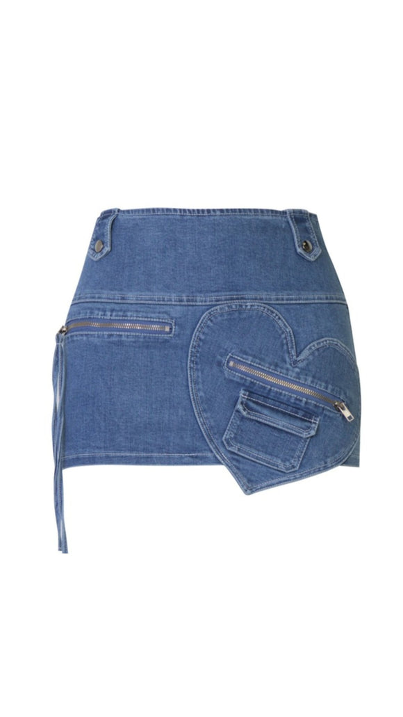 All Heart Denim Skirt