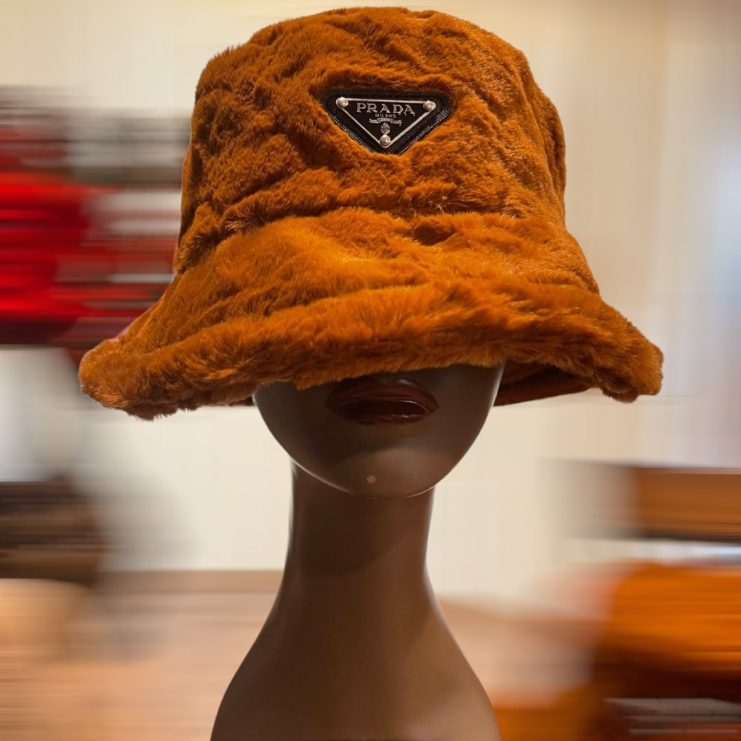 La Prada Mama Fur Bucket Hat Be So Extra